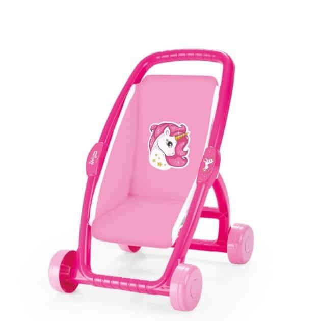 Poussette pour poupée motif licorne -Dolu