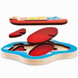 PUZZLE 3D AVION EN BOIS- Eurekakids