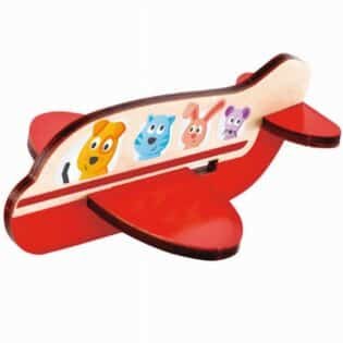PUZZLE 3D AVION EN BOIS- Eurekakids