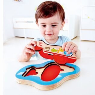 PUZZLE 3D AVION EN BOIS- Eurekakids