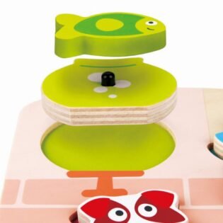 PUZZLE DYNAMIQUE EN BOIS- Eurekakids