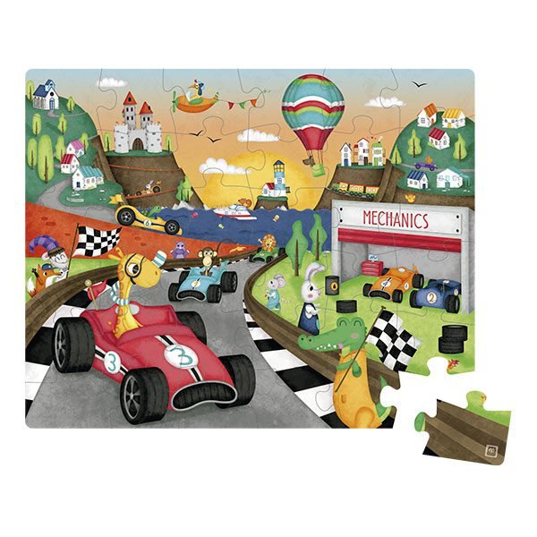 Puzzle Racing - 36 Pcs- Eurekakids