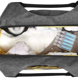 Sac à langer multipoches gris chiné - Badabulle