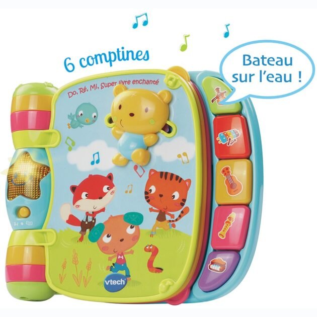Do, Ré, Mi super livre enchanté Bleu de VTECH