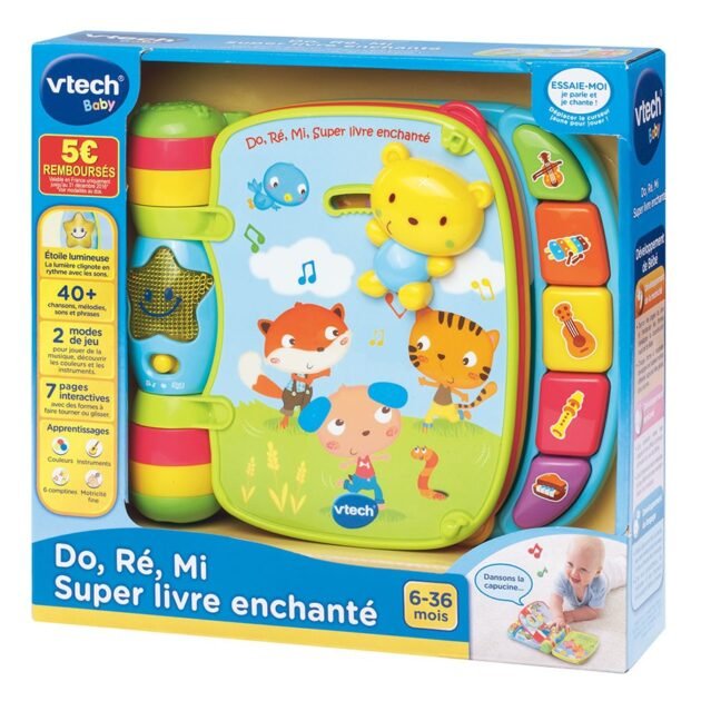 Do, Ré, Mi super livre enchanté Bleu de VTECH