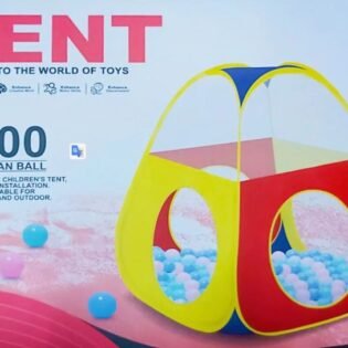 Tente de jeu pour bébé Multicolore + 100 balles