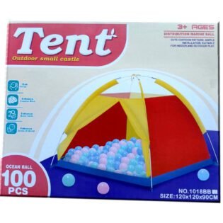 Tente canadienne de jeu pour bébé Multicolore + 100 balles