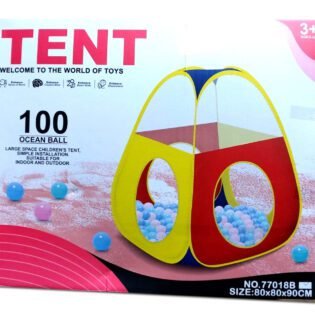 Tente de jeu pour bébé Multicolore + 100 balles