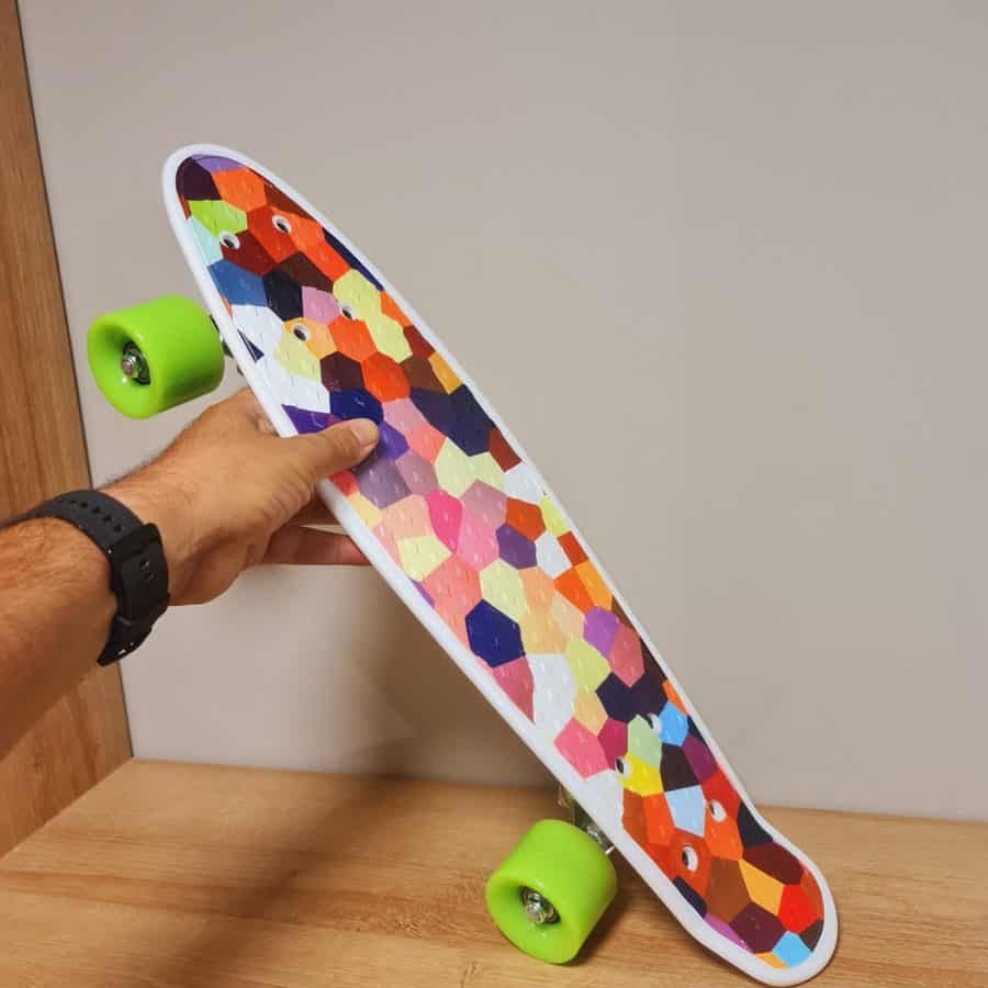 Planche à roulettes en bois d'érable pour enfants de 60 cm, motif