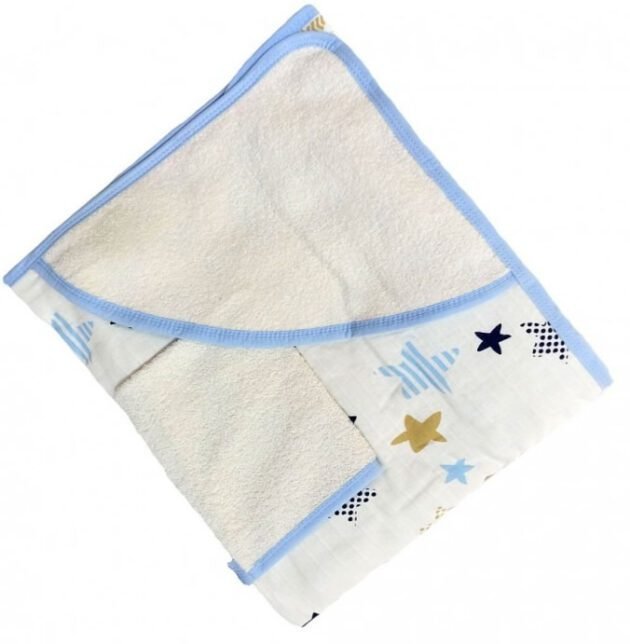 Cape de bain + Gant - BEBEKEVI