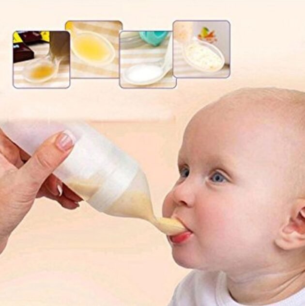 Cuillère alimentaire liquides épais 70 ml semi rigide 6m+