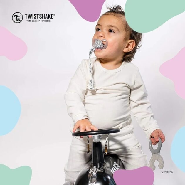 lot-de-2-sucettes-0-6-ou-6mois-pacifier-gris-pastel Lot de 2 sucettes 0-6 ou 6mois+ Gris/blanc - Twistshake