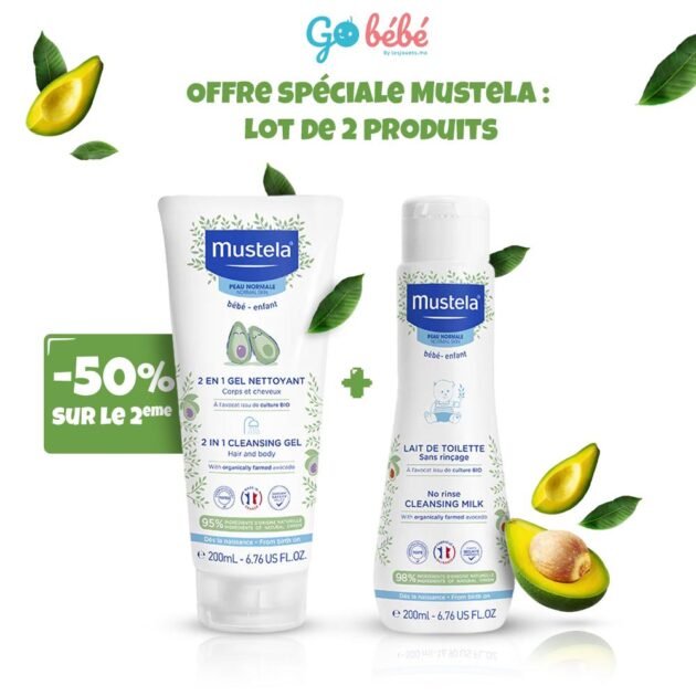 lot de 2 produits mustela