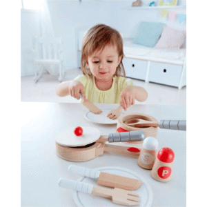 set ustensiles en bois - eurekakids Set ustensiles en bois - Eurekakids