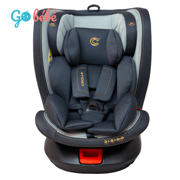 siège auto isofix rotatif 360 crolla groupe 0/1/2/3 0 à 36 kg