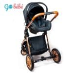 Poussette Réversible Gold Noir 4en1-V91-Kidilo