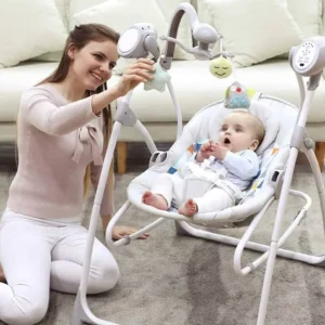 balançoire-telecommandee-maribel Balançoire télécommandée & Transat Relax 2en1 de 0-15 kg- Uboo Baby