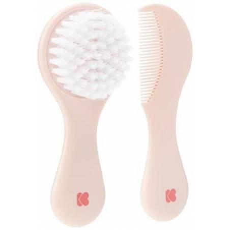 peigne et brosse kikkaboo rose