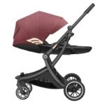 Poussette réversible design coquille d'œuf
