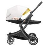 Poussette réversible design coquille d'œuf