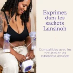 Sachets de conservation de lait maternel pompe