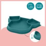 isy plate assiette en silicone chien