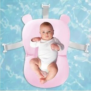 coussin de bain rose 123
