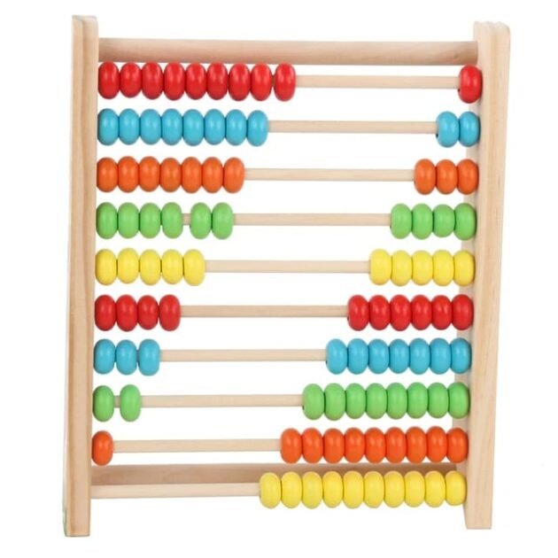 jeu éducatif boulier en bois