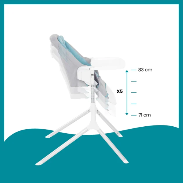 position de slick chaise haute évolutive