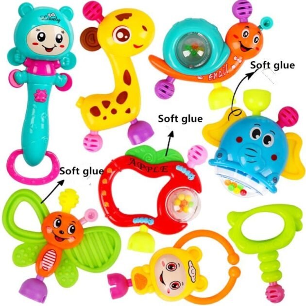 ensemble de 8 hochets bebe vrac 2