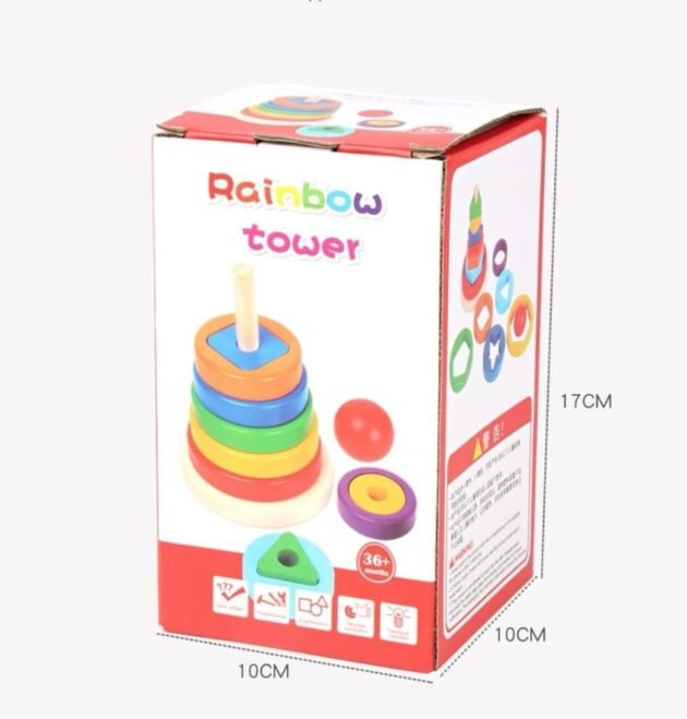 rainbow tower emballage