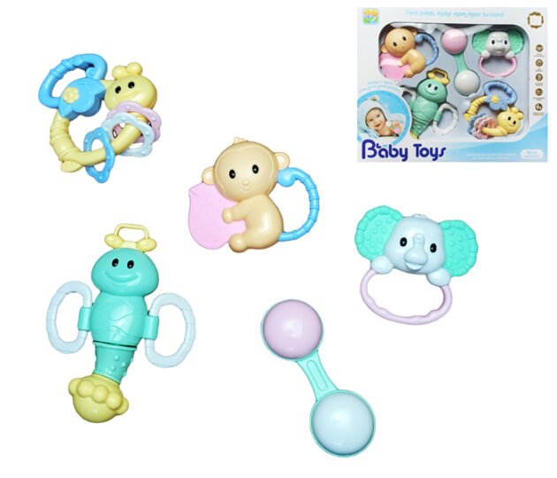 ensemble de 5 hochets baby toys vrac