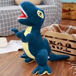 rex tyrannosaure peluche bleu