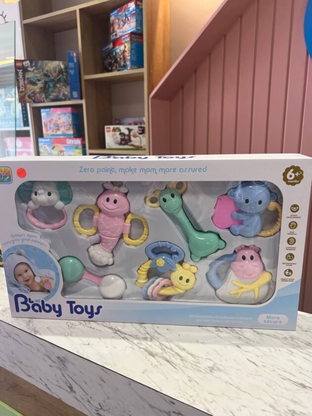ensemble-de-7-hochets-baby-toys ensemble de 7 hochets baby toys