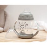 Tasse d'apprentissage Step 1 gris - Kiokids
