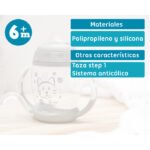 Tasse d'apprentissage Step 1 gris - Kiokids