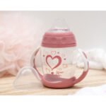 Tasse d'apprentissage Step 1 rose - Kiokids
