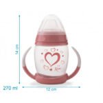 Tasse d'apprentissage Step 1 rose - Kiokids