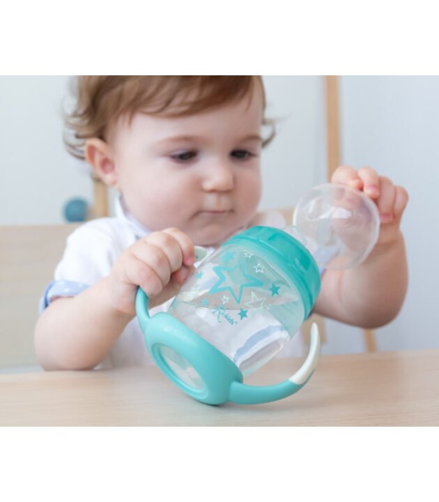 Tasse d'apprentissage Step 1 bleu - Kiokids