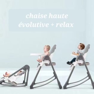 Chaise haute et relax evolutive