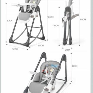 Chaise haute et relax evolutive