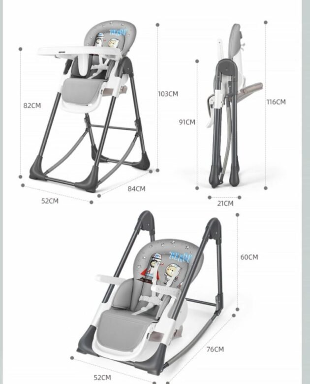 Chaise haute et relax evolutive