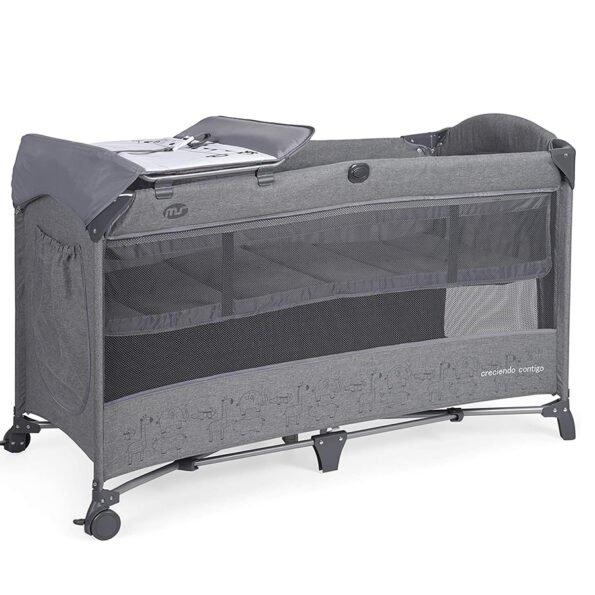 Lit-gris-fonce-cododo-MS-innovation-3 profil lit de voyage cododo gris foncé-MS innovation