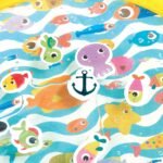 tapis d'eau avec animaux flotteurs