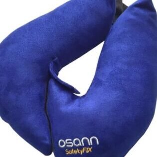 oreiller de couchage et sécurité bleu