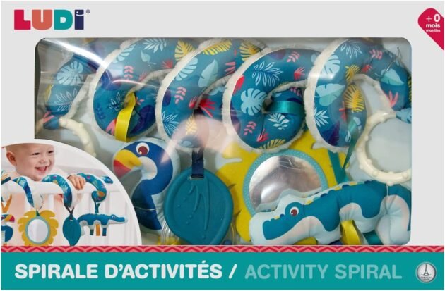 Spirale-Pour-Eveiller-les-Sens-de-Bebe-Ludi-5 spirale Ludi avec 4 activités