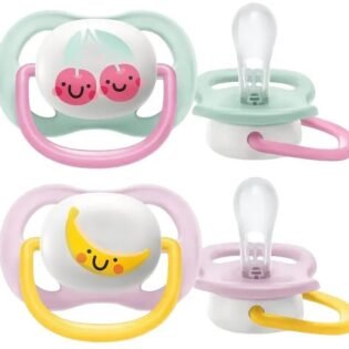 confortable sucette ultra air happy 0-6 avent