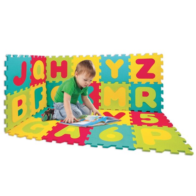 tapis d'éveil lettres et chiffres confortable