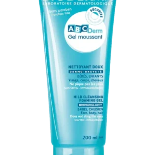 bioderma-abcderm-moussante gel moussant 200ml