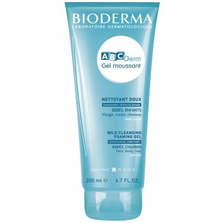 bioderma-abcderm-moussante-1 gel sans savon-bioderma